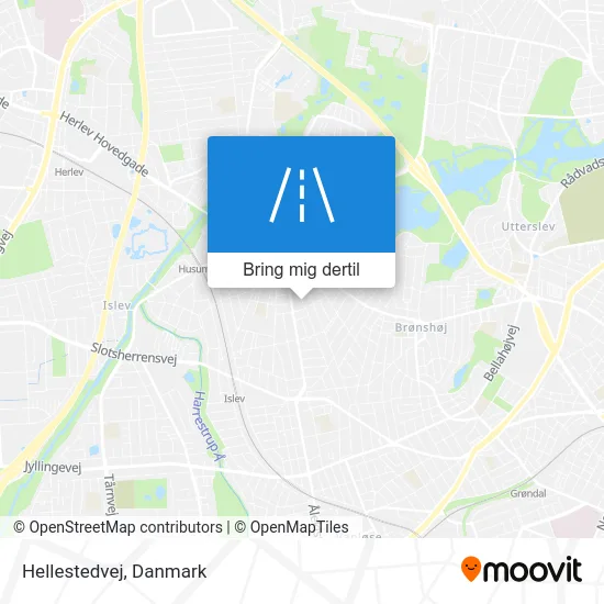 Hellestedvej kort
