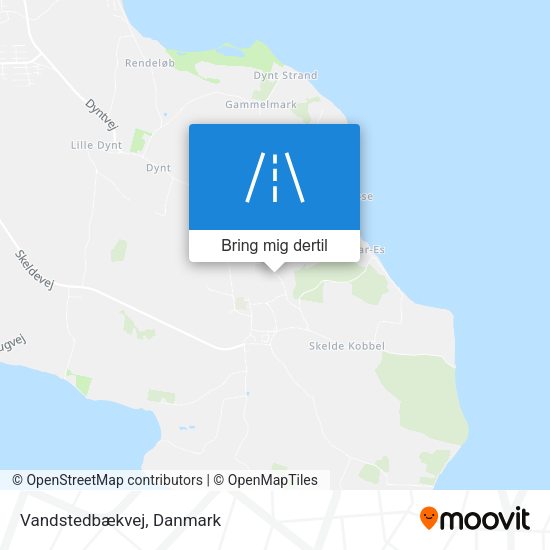 Vandstedbækvej kort