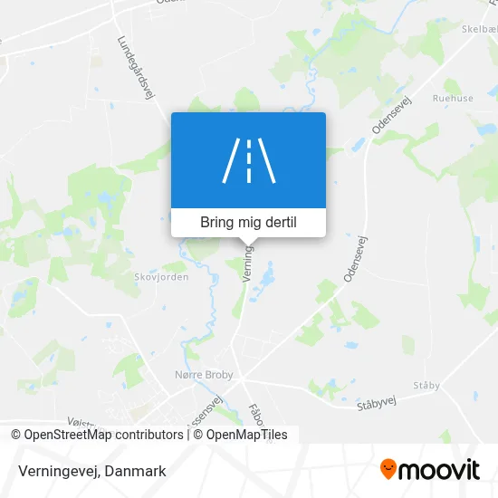 Verningevej kort