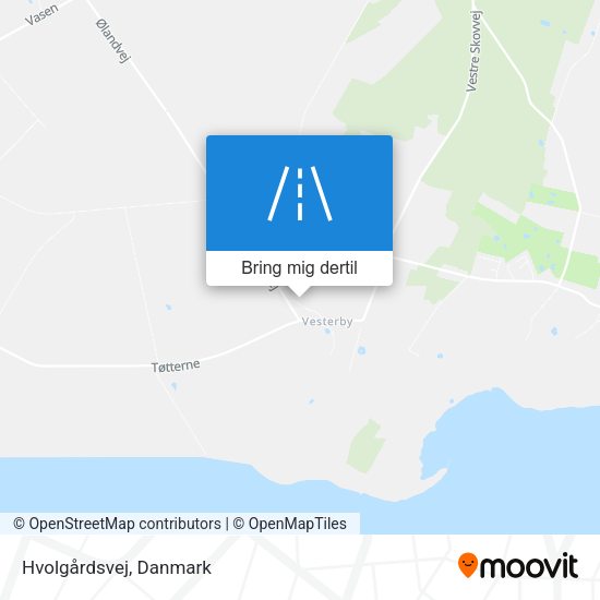 Hvolgårdsvej kort