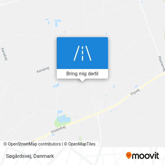 Søgårdsvej kort