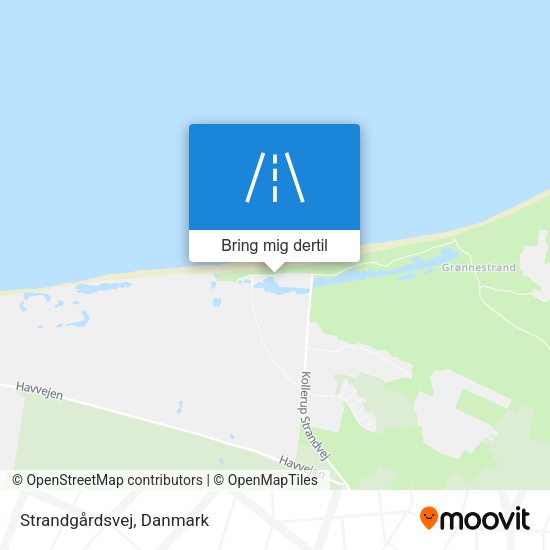 Strandgårdsvej kort