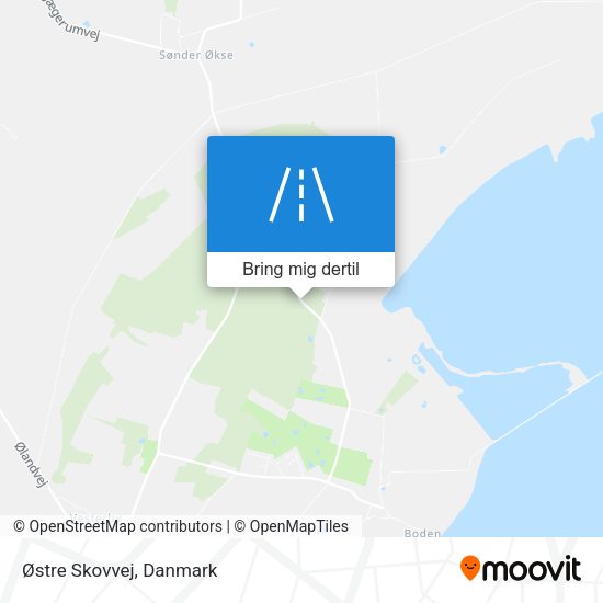 Østre Skovvej kort