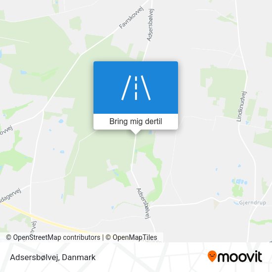 Adsersbølvej kort