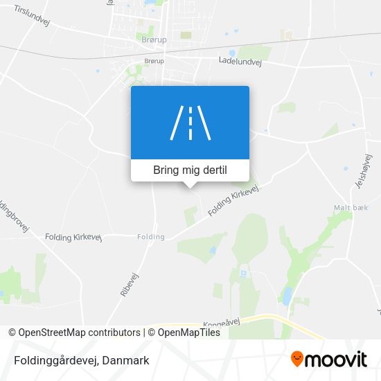 Foldinggårdevej kort
