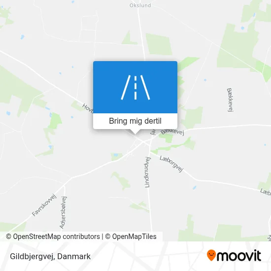 Gildbjergvej kort