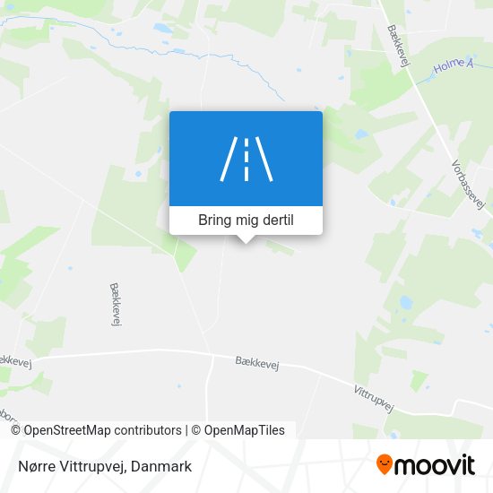 Nørre Vittrupvej kort