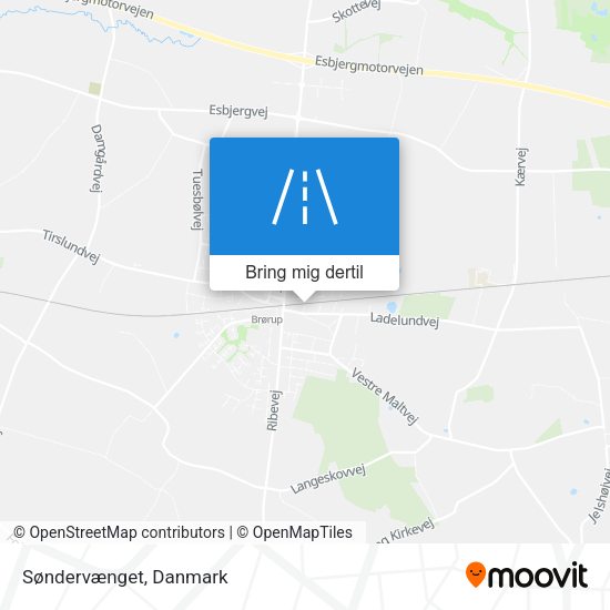 Søndervænget kort