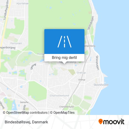 Bindesbøllsvej kort
