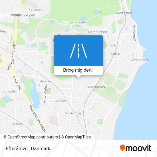 Efterårsvej kort