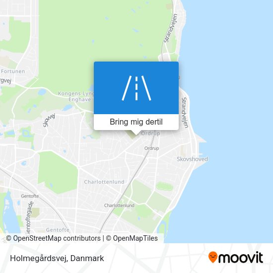 Holmegårdsvej kort