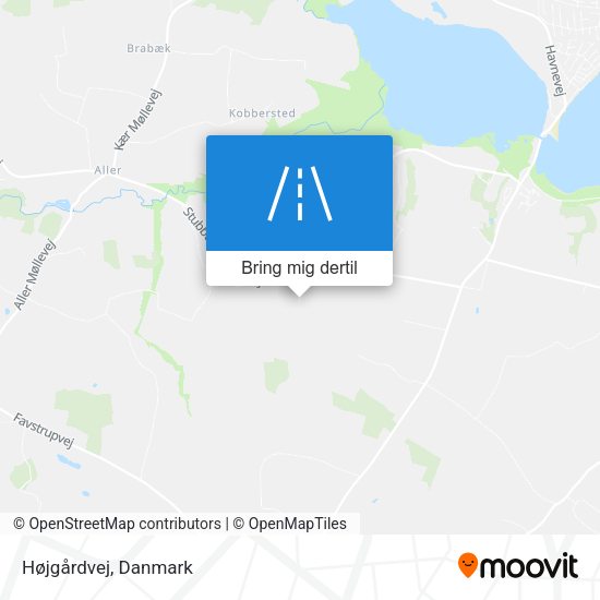 Højgårdvej kort