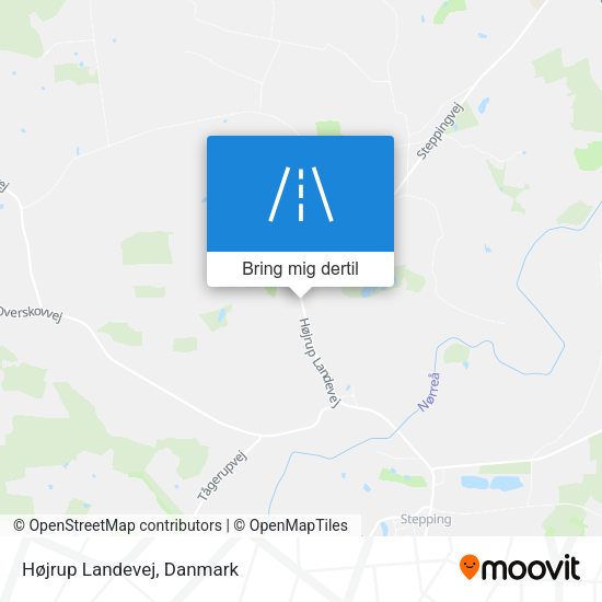 Højrup Landevej kort