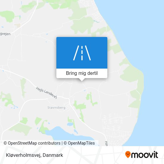 Kløverholmsvej kort