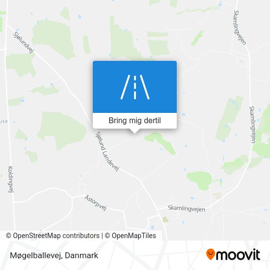 Møgelballevej kort