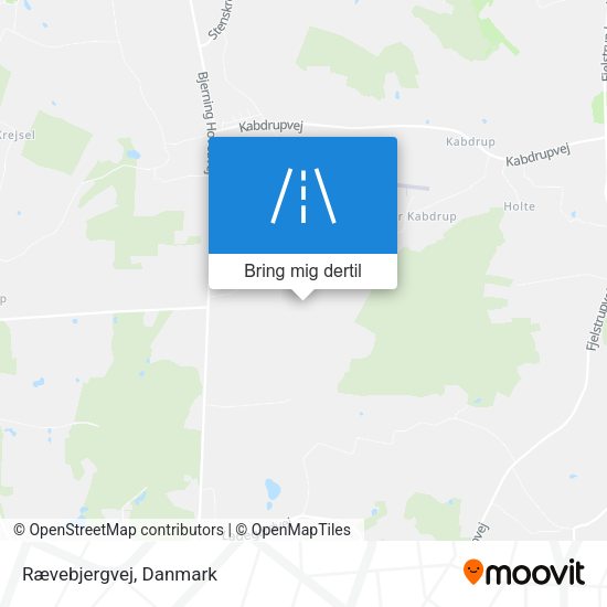 Rævebjergvej kort