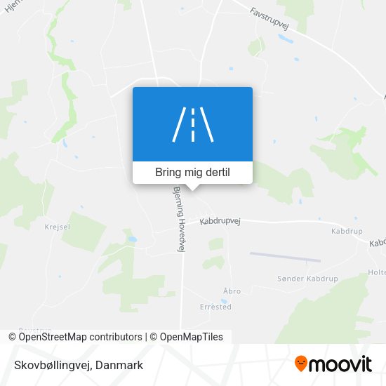 Skovbøllingvej kort