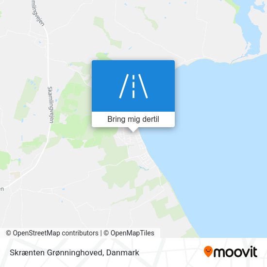 Skrænten Grønninghoved kort