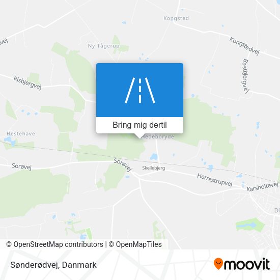 Sønderødvej kort