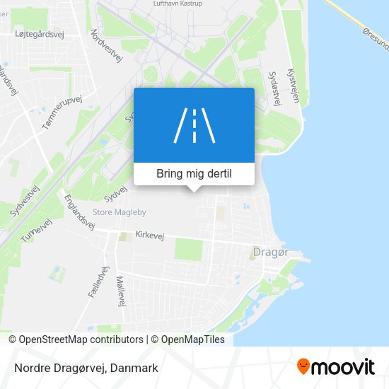 Nordre Dragørvej kort