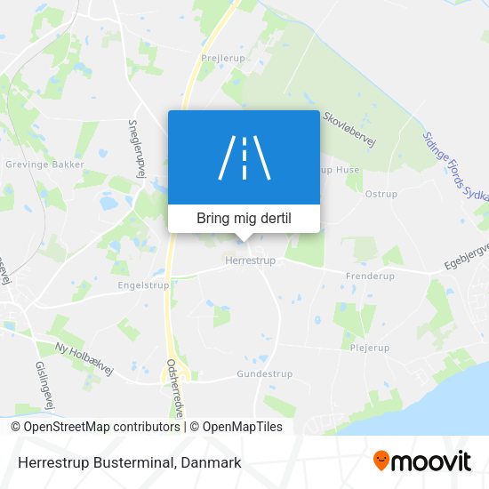 Herrestrup Busterminal kort