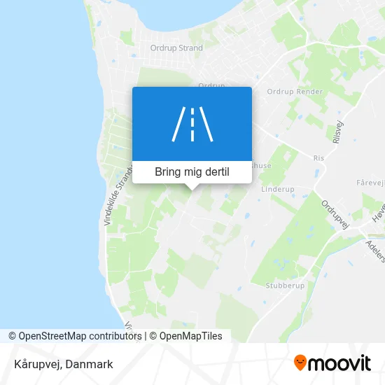 Kårupvej kort