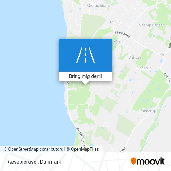 Rævebjergvej kort