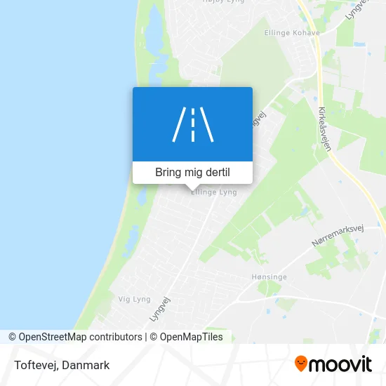 Toftevej kort