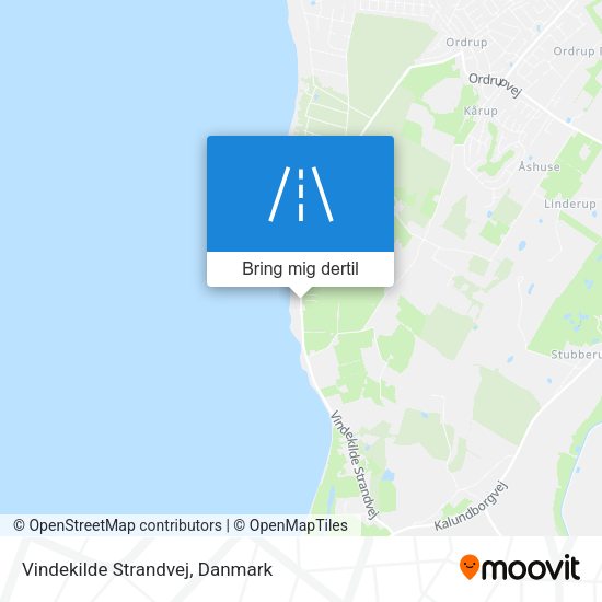 Vindekilde Strandvej kort