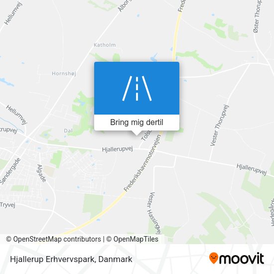 Hjallerup Erhvervspark kort