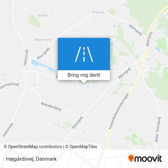 Højgårdsvej kort