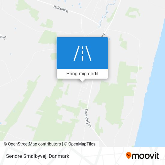 Søndre Smalbyvej kort