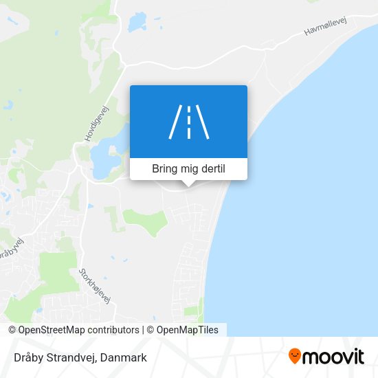 Dråby Strandvej kort