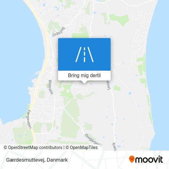 Gærdesmuttevej kort