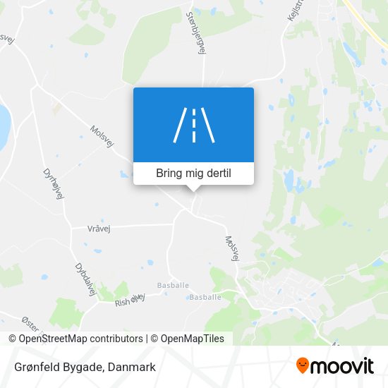 Grønfeld Bygade kort