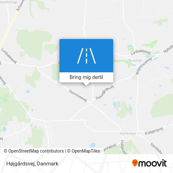 Højgårdsvej kort