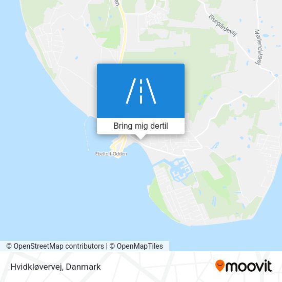 Hvidkløvervej kort