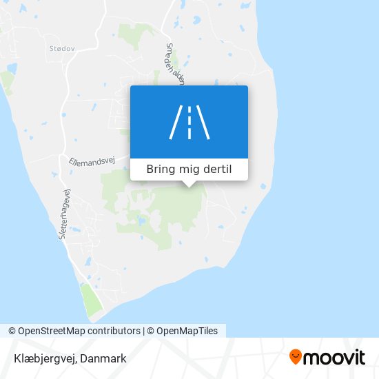 Klæbjergvej kort