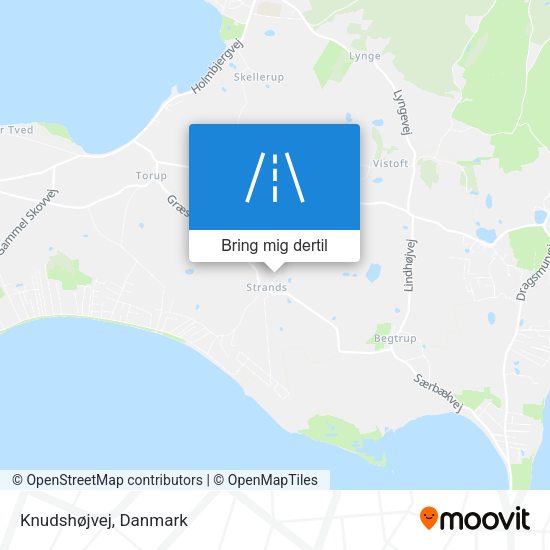 Knudshøjvej kort