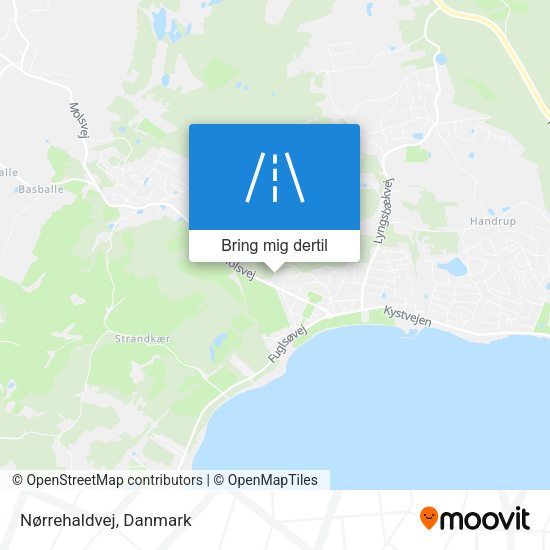 Nørrehaldvej kort