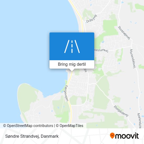 Søndre Strandvej kort