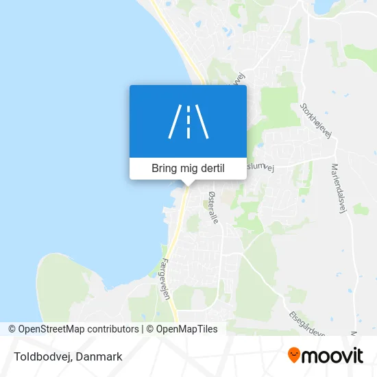 Toldbodvej kort