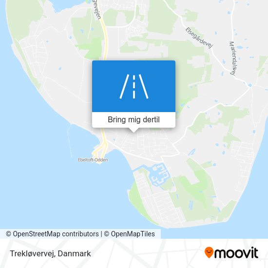 Trekløvervej kort