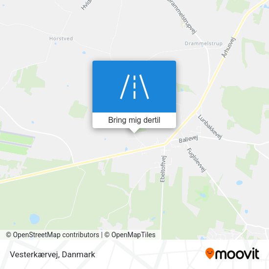 Vesterkærvej kort