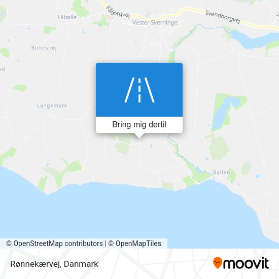 Rønnekærvej kort