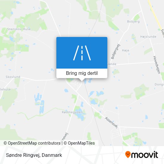 Søndre Ringvej kort