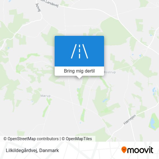 Lilkildegårdvej kort