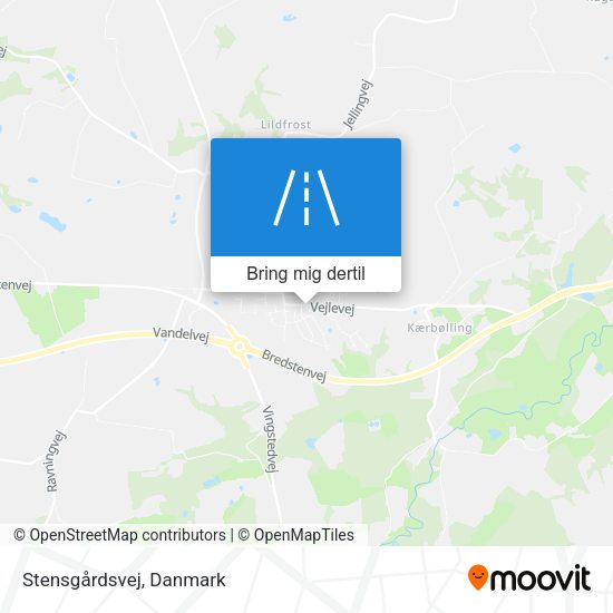 Stensgårdsvej kort