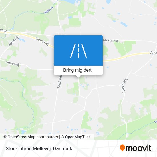 Store Lihme Møllevej kort