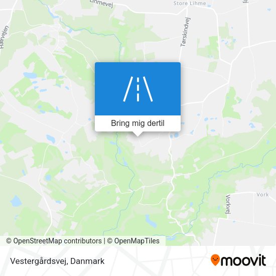 Vestergårdsvej kort